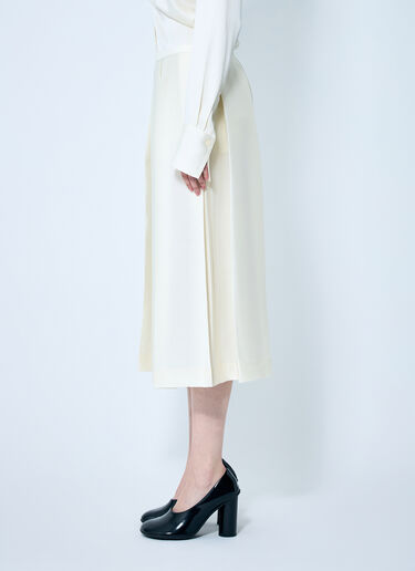 TOTEME Wool Silk Twinflower Skirt Cream tot0259036