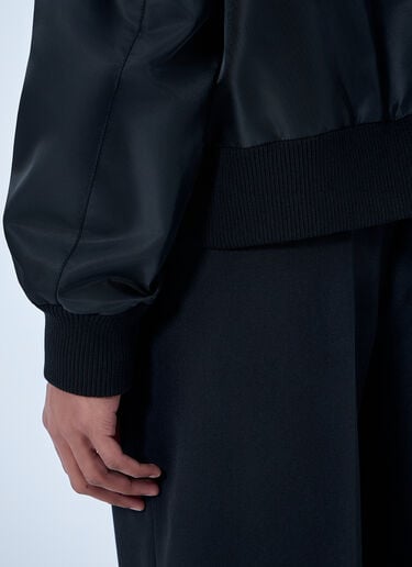 MM6 Maison Margiela High-Collar Bomber Jacket Black mmm0163010