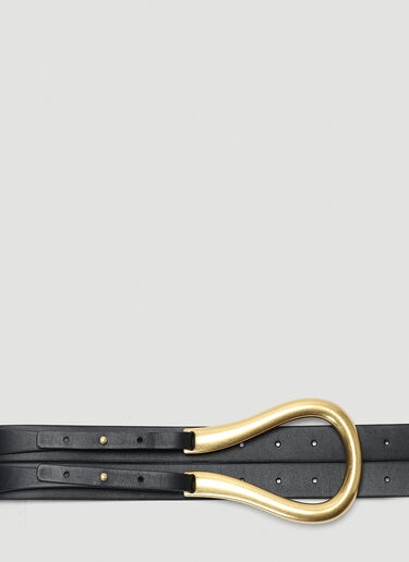 Bottega Veneta Double-Strap Belt Black bov0243084
