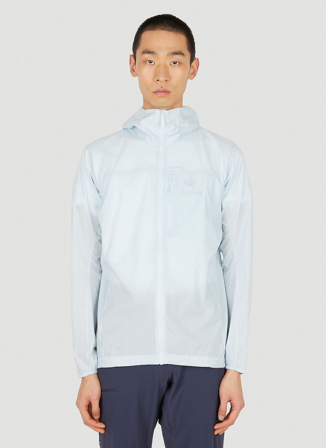 Arc teryx Squamish Hooded Jacket in Light Blue LN CC