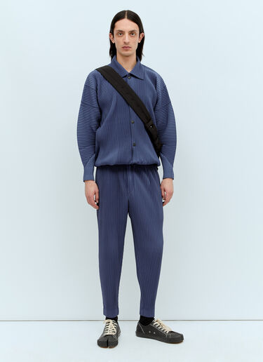 Homme Plissé Issey Miyake 월간 색상: 2월 플리츠 팬츠 블루 hmp0156009