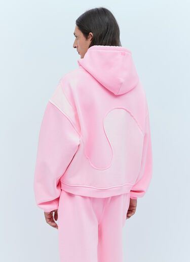 ERL Swirl Fleece Hooded Sweatshirt Pink erl0153003