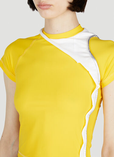 Ottolinger Deconstructed Cropped T-Shirt Yellow ott0252006