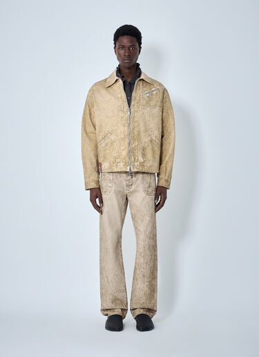 Vivienne Westwood Denim Zip Jacket Beige vvw0164010