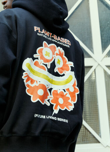 Space Available Upcycled Plant-Based Hooded Sweatshirt Black spa0354009