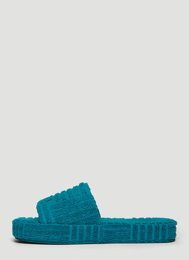 Bottega Veneta Resort Carpet Sponge Slides Blue bov0146021