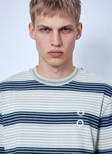 Fred Perry x Craig Green Striped Overprint T-Shirt Beige fry0166007