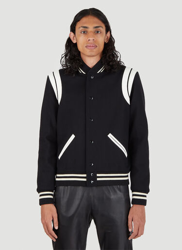 Saint Laurent Teddy Varsity Bomber Jacket | LN-CC