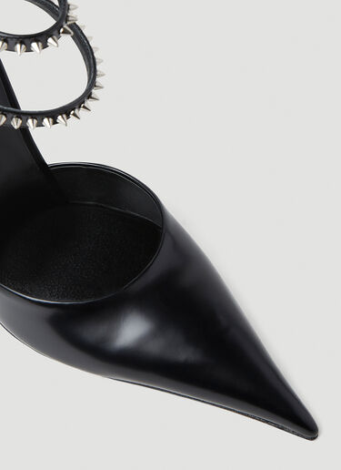 Spiked Pin Point High Heels Versace Spiked Pin Point High Heels Black vrs0251049