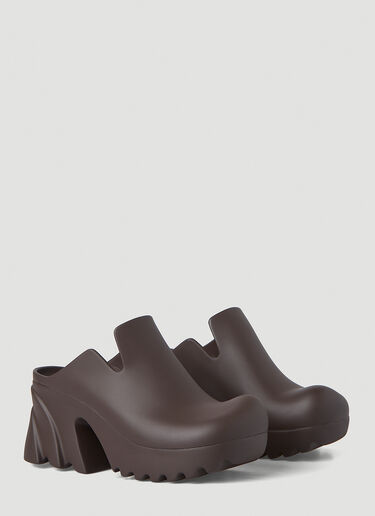 Bottega Veneta Flash Puddle Platform Clog Shoes Brown bov0245112