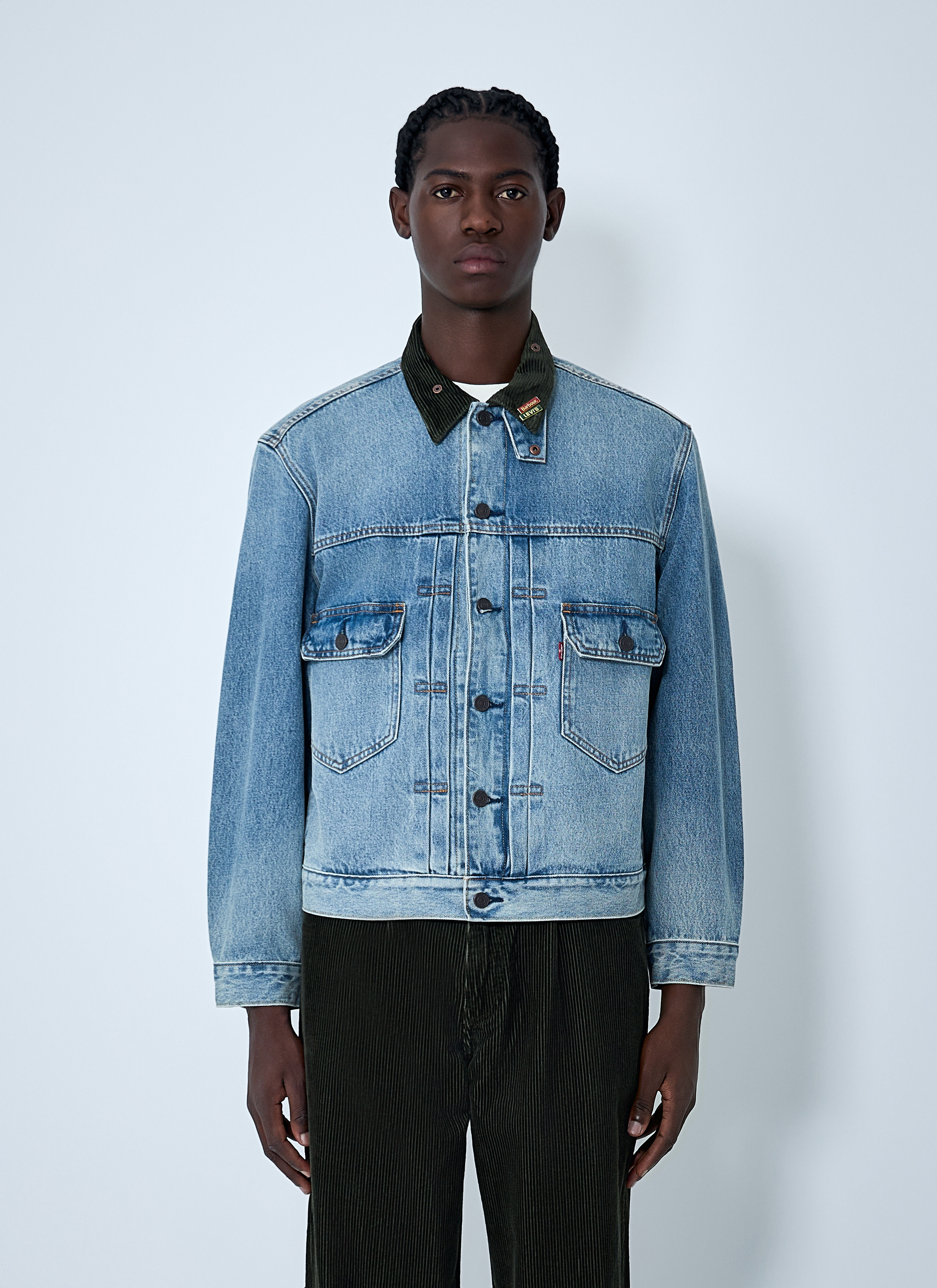 BARBOUR x Levi's デニムジャケット ブルー Levi's x Barbour Men's' Denim Jacket in Blue | LN-CC®