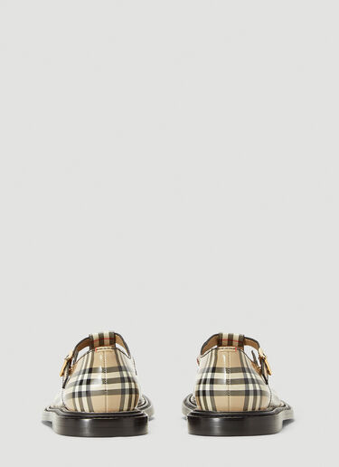 Burberry Vintage-Check T-Bar Shoes Beige bur0239032