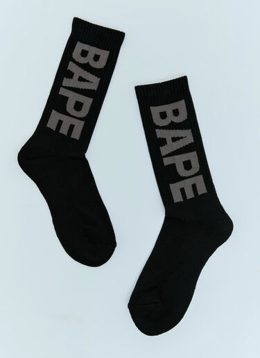 A BATHING APE® BAPE Socks Black aba0154019