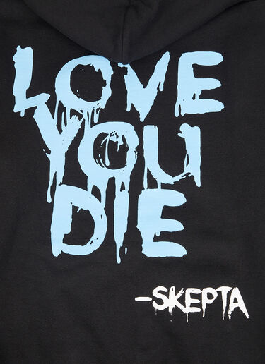 PSYCHWORLD Skepta “Love You Die” Zip-Up Hooded Sweatshirt Black psy0340001