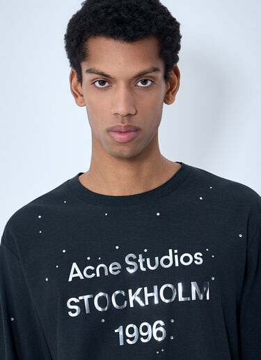 Acne Studios Logo Motif T-Shirt Black acn0363016