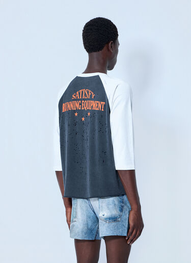 LN-CC® - Satisfy: MothTech Baseball T-Shirt - Grey Satisfy MothTech Baseball T-Shirt Grey sat0164012