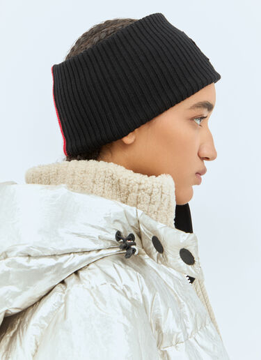 Moncler Grenoble Logo Patch Headband Black mog0258013