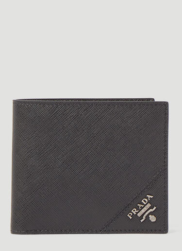 Prada Saffiano Leather Bi-Fold Wallet Black pra0145035