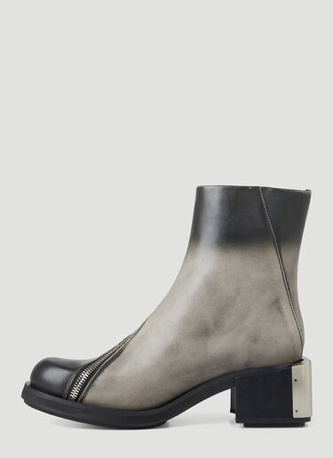 GmbH Sprayed Zip Ankle Boots Grey gmb0150004