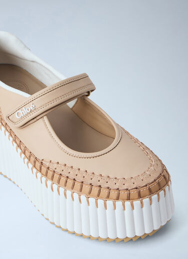 Chloé Nama Platform Sneakers Brown chl0264032