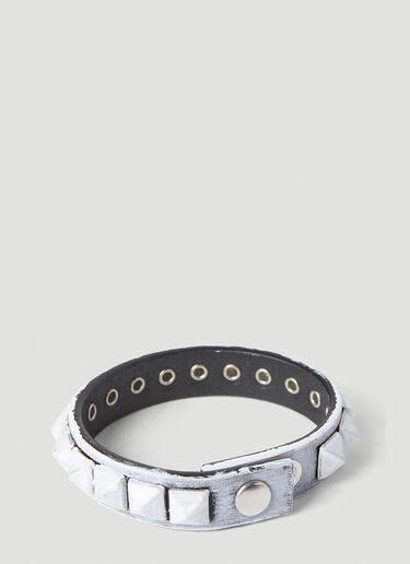 MM6 Maison Margiela Studded Bracelet Black mmm0152013