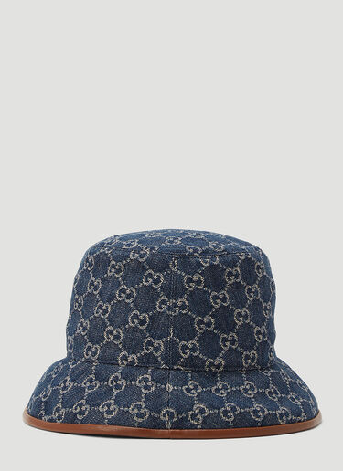 Gucci GG Denim Bucket Hat Blue guc0143078