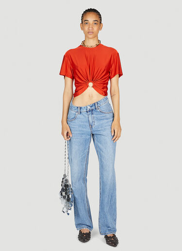 Rabanne Front Ring T-Shirt Red pac0254012