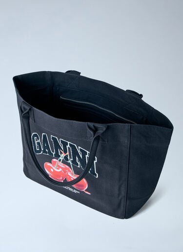 GANNI Medium Trapeze Shopper Bag Black gan0263044