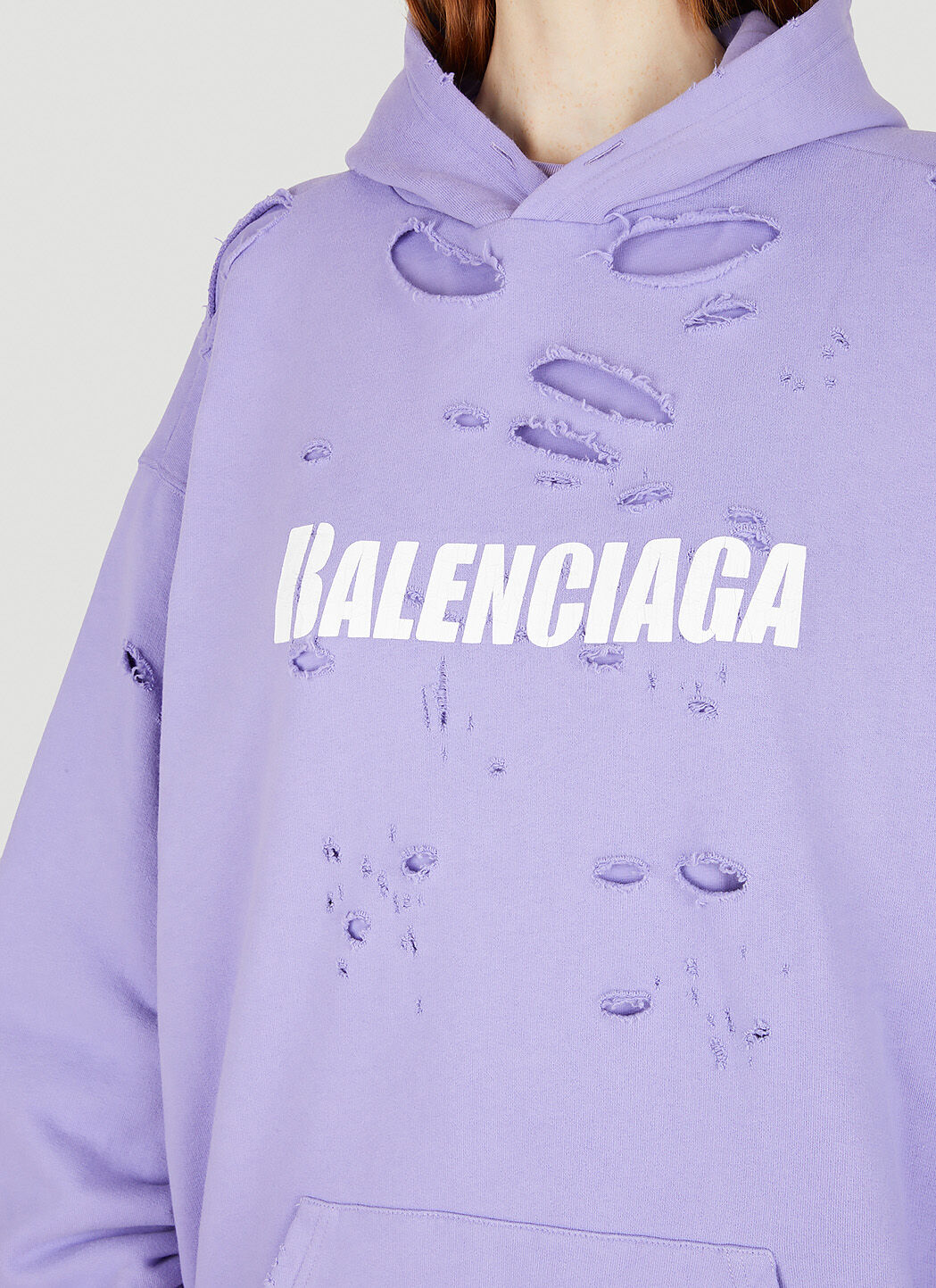 Balenciaga online hoodie purple