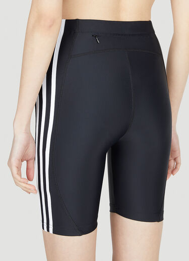 Balenciaga x adidas 条纹骑行短裤 黑色 axb0251015