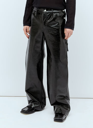 Courrèges Sailor 乙烯基长裤 黑色 cou0156002