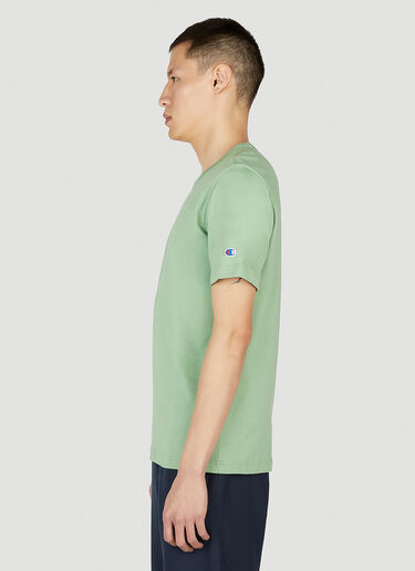 Champion Logo Embroidered T-Shirt Green cha0152026