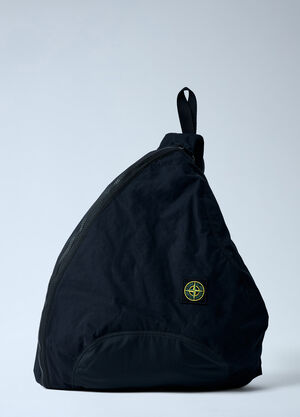 Stone Island Logo Patch Crossbody Bag Black sto0162056