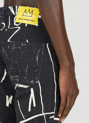 Honey Fucking Dijon Basquiat 牛仔裤 黑色 hdj0352002