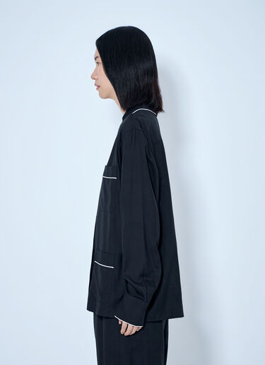 LN-CC® - Toteme: Piped Pj Top - Black Toteme Piped Pj Top Black tot0265011