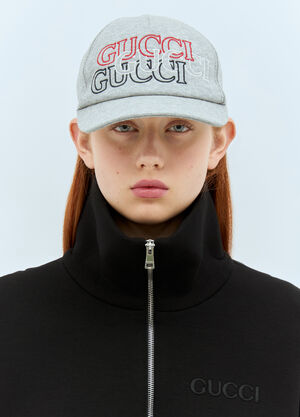 Gucci Logo Embroidery Baseball Cap Grey guc0257069