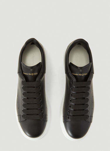 Alexander McQueen 皮革运动鞋 黑 amq0241067