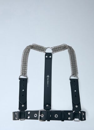 Vivienne Westwood Chain-Detail Leather Harness Black vvw0263047