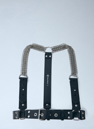 Vivienne Westwood Chain-Detail Leather Harness Black vvw0263047