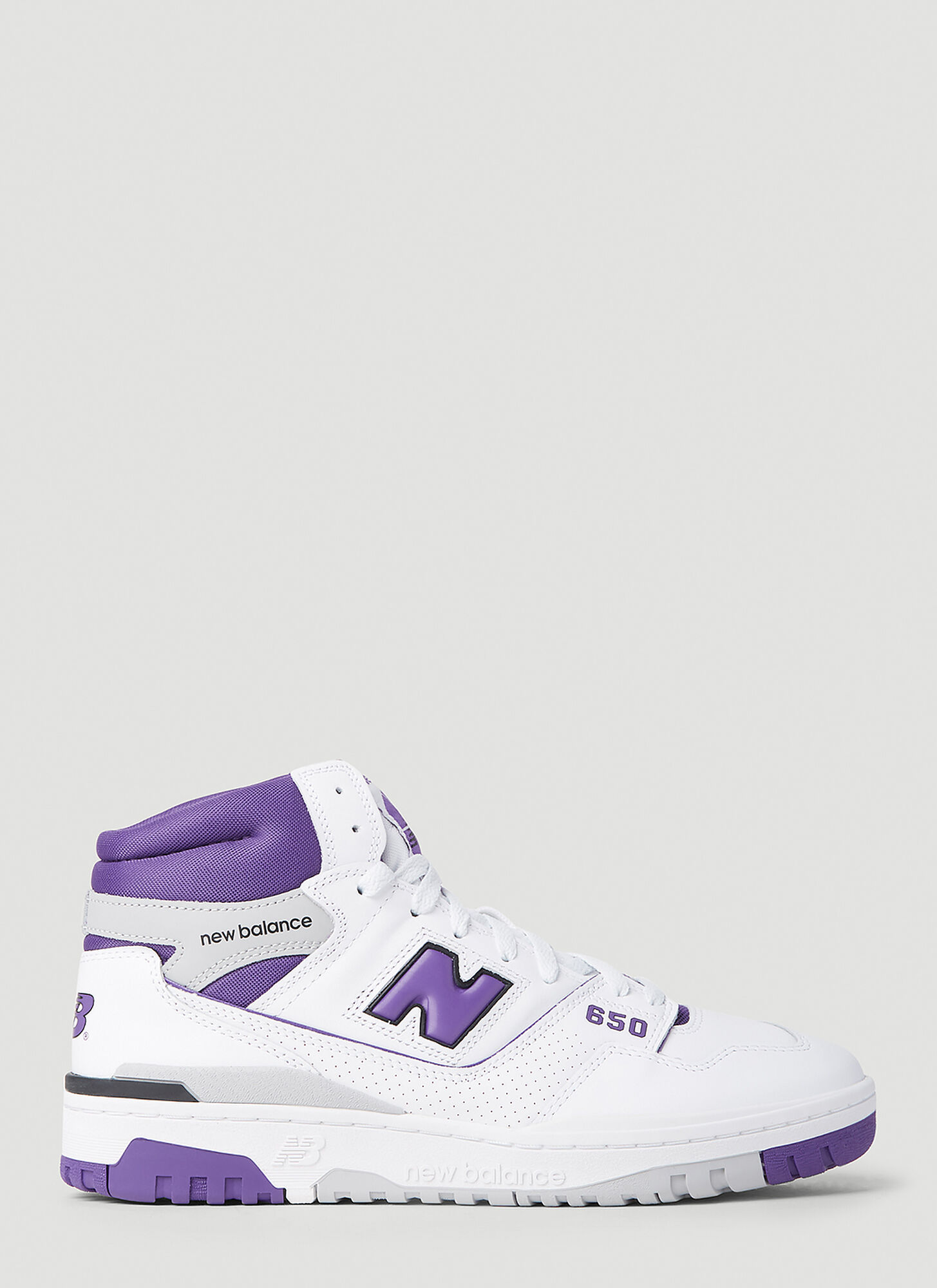 Shop New Balance 650 High Top Sneakers In Purple
