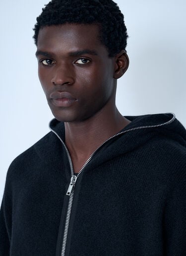Rick Owens Gimp Hooded Zip-Up Sweatshirt Black ric0162006
