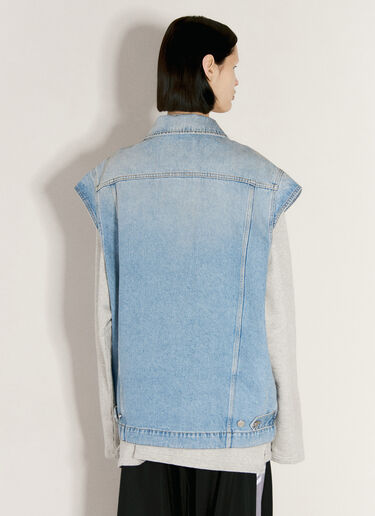 Martine Rose Denim Gilet Blue mtr0255010