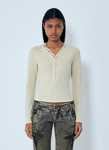 Miss Sixty x KNWLS Logo Patchwork T-Shirt Green msk0263016