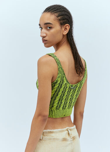 Diesel Cable Knit Crop Top Green dsl0253015