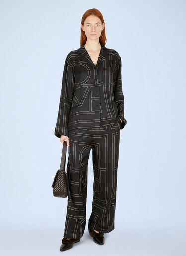 Monogram Pants TOTEME Monogram Pants Black tot0251009