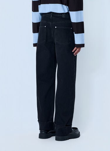 Bottega Veneta Wide-Leg Denim Jeans Black bov0164011