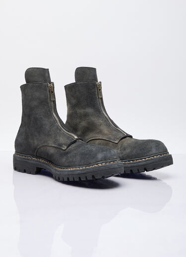UNDERCOVER x Nonnative Zip-Up Suede Boots Black unn0155008