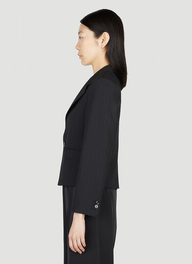 MM6 Maison Margiela Pinstripe Blazer Black mmm0252002