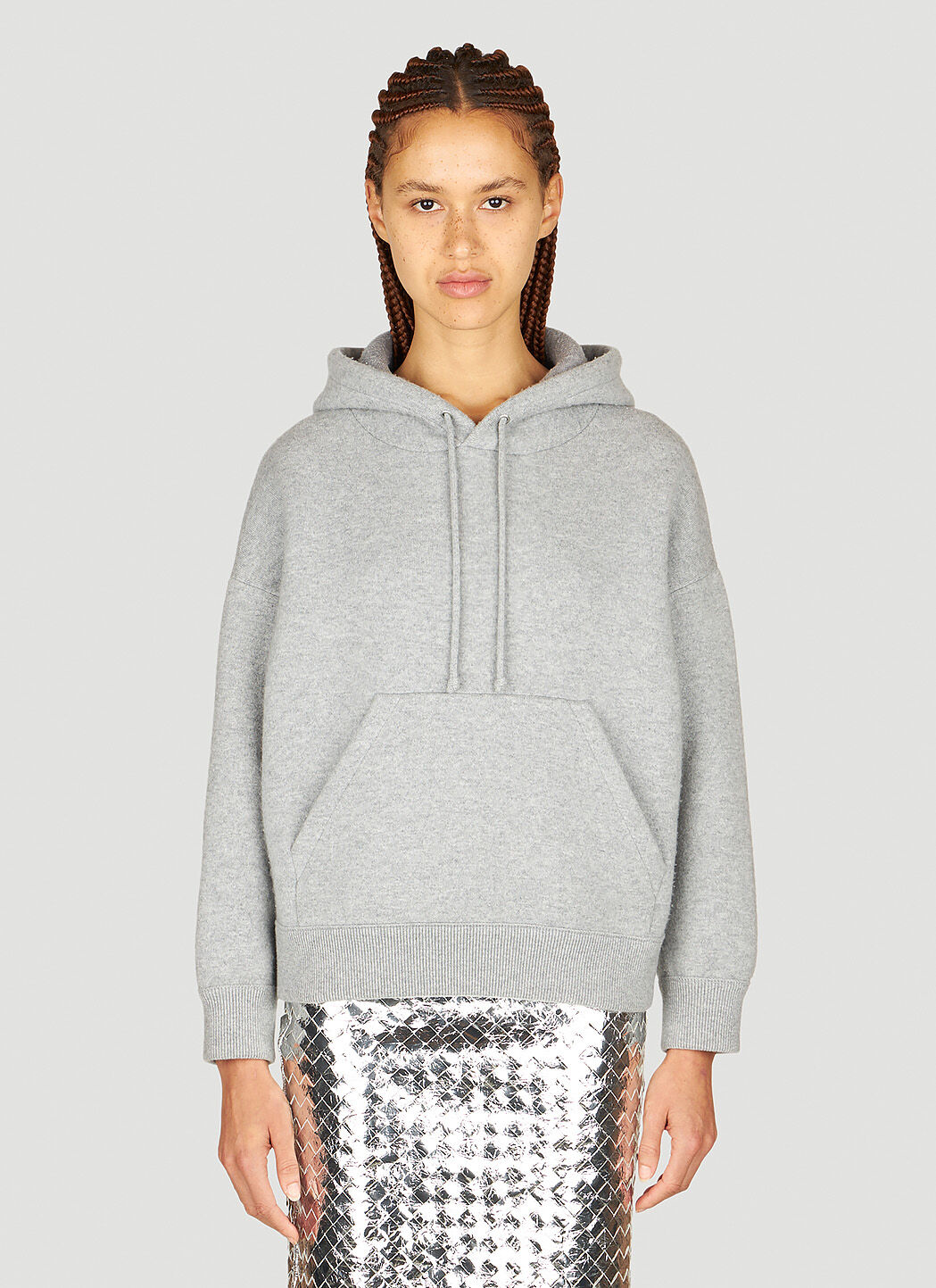 Bottega Veneta Hooded Sweatshirt in Grey LN CC