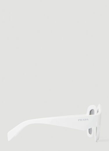 Prada Symbole Square Sunglasses White lpr0253003